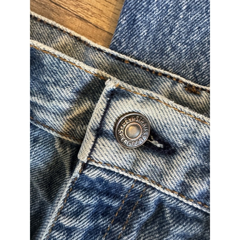 Vintage Levis White Label Jeans Womens 13 San Francisco Blue Pockets High Rise - Picture 9 of 14
